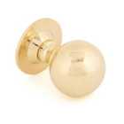 From The Anvil Polished Brass Ball Cabinet Knob 39Mm