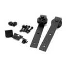 From The Anvil Black Door Hanging Set For Sliding Door Kit