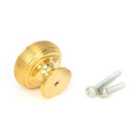 From The Anvil Polished Brass Beehive Cabinet Knob 40Mm