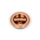 From The Anvil Polished Bronze 60Mm Art Deco Round Pull - Privacy Set