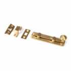 From The Anvil Satin Brass 4" Universal Bolt