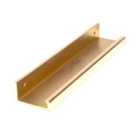 From The Anvil Polished Brass 200Mm Plain Edge Pull