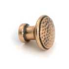 From The Anvil Polished Bronze Hammered Cabinet Knob - Medium
