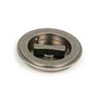 From The Anvil Pewter 75Mm Art Deco Round Pull - Privacy Set