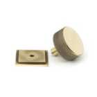 From The Anvil Aged Brass Brompton Cabinet Knob - 38Mm (square)