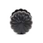 From The Anvil Black Flower Cabinet Knob - Large