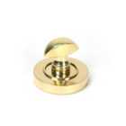 From The Anvil Polished Brass Round Thumbturn Set (plain)