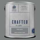 Crafted By Crown Luxurious Suede Textured Emulsion - Premium Interior Wall Paint - Dark Grey - 2.5L