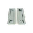 From The Anvil Satin Chrome 250Mm Plain Rectangular Pull - Privacy Set