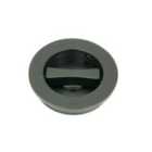 From The Anvil Matt Black 60Mm Plain Round Pull - Privacy Set