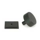 From The Anvil Matt Black Brompton Cabinet Knob - 38Mm (square)