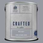 Crafted By Crown Luxurious Suede Textured Emulsion - Premium Interior Wall Paint - Mid Grey - 2.5L