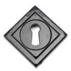 From The Anvil Black Round Escutcheon (square)