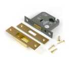 From The Anvil Satin Brass 3" Euro Profile Dead Lock
