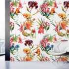 Grandeco Skulls And Flowers 3 Panel Repeatable Mural 2.8 X 1.59M