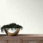 Grandeco Regency Plain Glitter Textured Blown Vinyl Wallpaper, Cream Silver