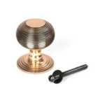From The Anvil Polished Bronze Beehive Centre Door Knob