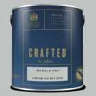 Crafted By Crown Luxurious Flat Matt Emulsion - Premium Interior Wall, Ceiling And Wood Paint - Needles & Pins - 2.5L