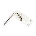 From The Anvil Polished Nickel Hammered Newbury Lever Euro Lock Set