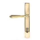 From The Anvil Polished Brass Hinton Slimline Lever Espag. Lock Set