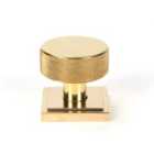 From The Anvil Polished Brass Brompton Mortice/Rim Knob Set (square)