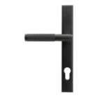 From The Anvil Matt Black Brompton Slimline Lever Espag. Lock Set
