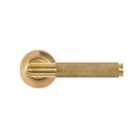 From The Anvil Polished Brass Brompton Lever On Rose Set (plain)