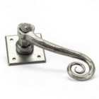 From The Anvil Pewter Monkeytail Lever On Rose Set (diamond)