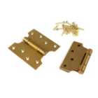 From The Anvil Satin Brass 4" X 2" X 4" Parliament Hinge (pair) Ss