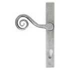 From The Anvil Pewter Monkeytail Slimline Lever Espag. Lock Set - Lh
