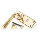 From The Anvil Aged Brass Hammered Newbury Lever Bathroom Set