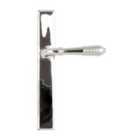 From The Anvil Polished Chrome Reeded Slimline Lever Espag. Latch Set