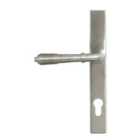 From The Anvil Satin Marine Ss (316) Reeded Slimline Lever Espag. Lock Set
