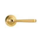 From The Anvil Polished Brass Avon Round Lever On Rose Set (plain)