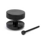 From The Anvil Black Brompton Centre Door Knob (beehive)