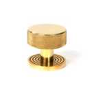 From The Anvil Polished Brass Brompton Mortice/Rim Knob Set (beehive)