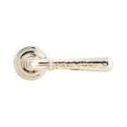 From The Anvil Polished Nickel Hammered Newbury Lever On Rose Set (art Deco)