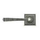 From The Anvil Pewter Avon Round Lever On Rose Set (square)