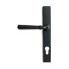 From The Anvil Matt Black Hammered Newbury Slimline Espag. Lock Set