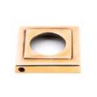 From The Anvil Polished Bronze Hammered Newbury Lever On Rose Set (square)