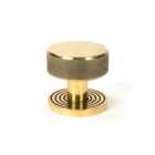 From The Anvil Aged Brass Brompton Mortice/Rim Knob Set (beehive)