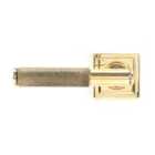 From The Anvil Aged Brass Brompton Lever On Rose Set (square)