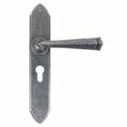 From The Anvil Pewter Gothic Lever Espag. Lock Set