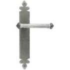 From The Anvil Pewter Tudor Lever Latch Set