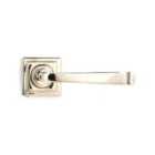 From The Anvil Polished Nickel Avon Round Lever On Rose Set (square)
