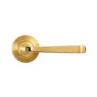 From The Anvil Polished Brass Avon Round Lever On Rose Set (beehive)