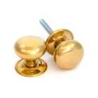 From The Anvil Polished Brass Mushroom Mortice/Rim Knob Set
