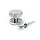 From The Anvil Polished Chrome Brompton Centre Door Knob (beehive)