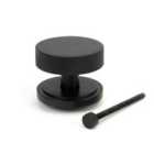From The Anvil Matt Black Brompton Centre Door Knob (art Deco)