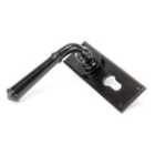 From The Anvil Black Regency Lever Euro Lock Set